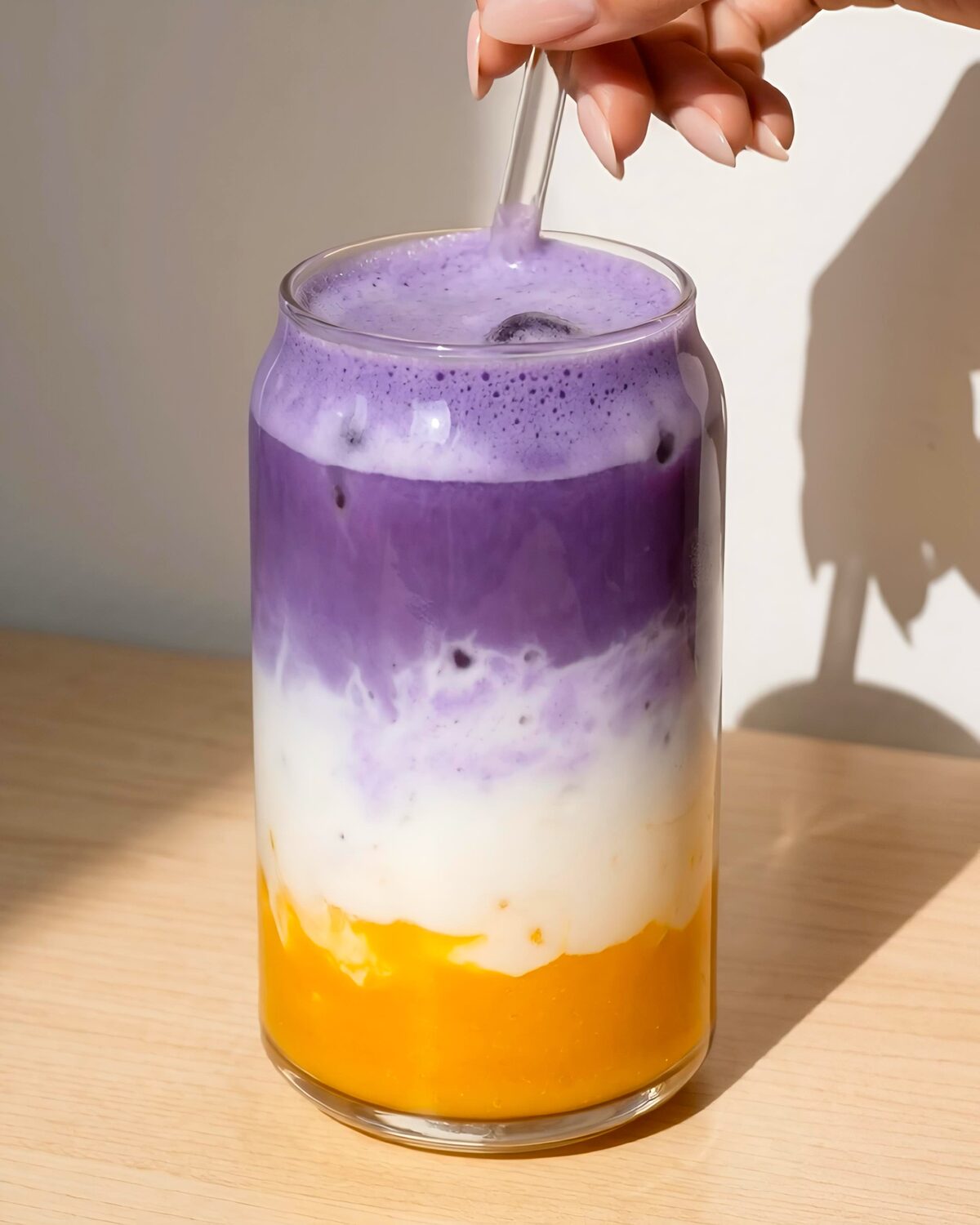 Ube Mango Latte Recipe