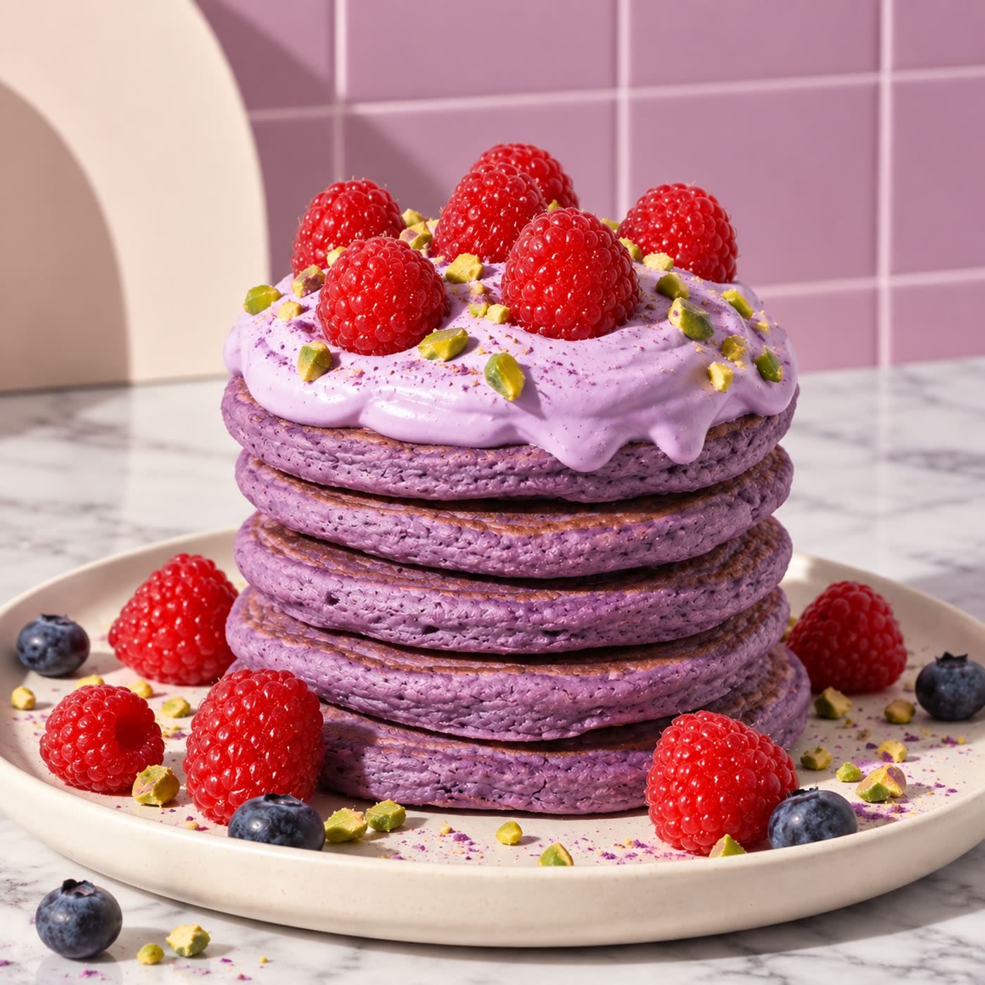 Ube Pancakes Recipe: Fluffy Purple Pancakes