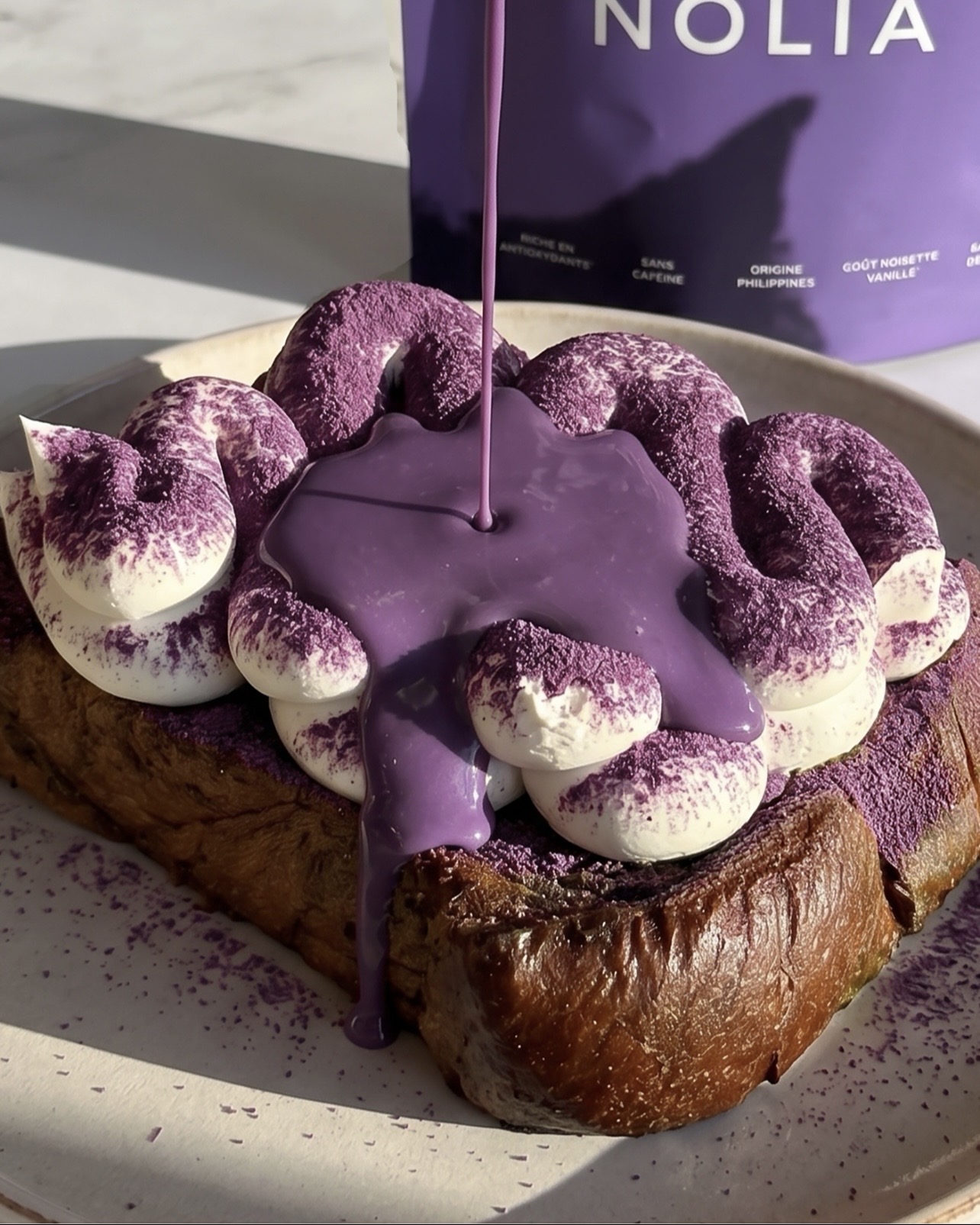 Ube French Toast Tiramisu Style: Brioche & Mascarpone